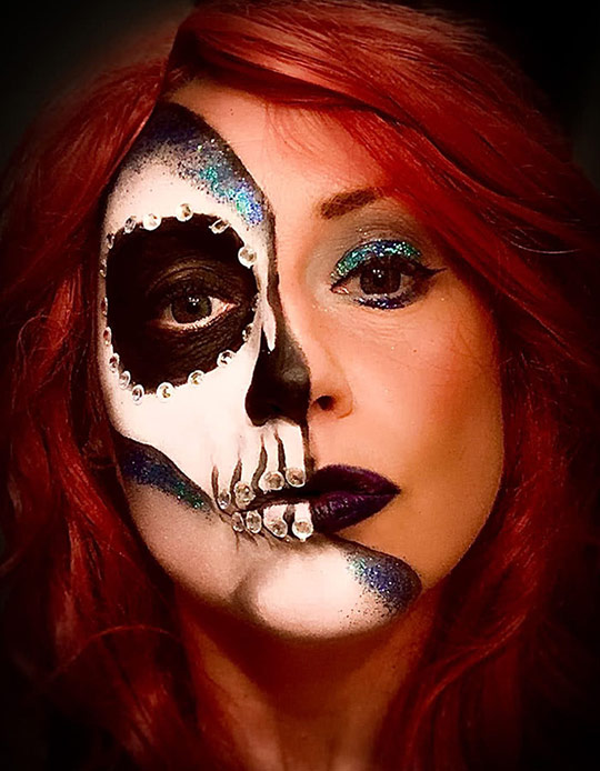 Glitter Sugar Skull Make Up